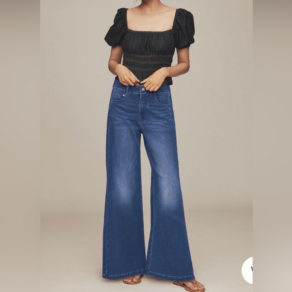 Anthropologie The Adi Knit Midi Rise Pilcro Jeans Size 30